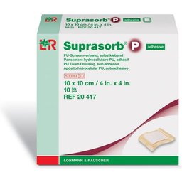 Pansements Hydrocellulaire Adhes Sterile 10x10cm 10uts