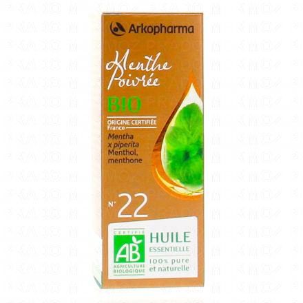 Arkoessentiel - Huile essentielle de Menthe poivrée N°22 Bio flacon 10ml