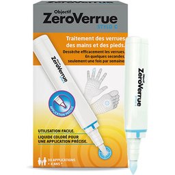 Objectif ZeroVerrue® Stylo C - Élimination des verrues - traitement asséchant à l’acide formique, 3 ml