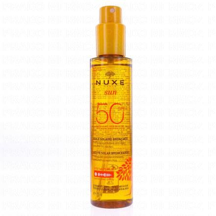 Sun - Huile Solaire Bronzante Haute Protection SPF50 150ml