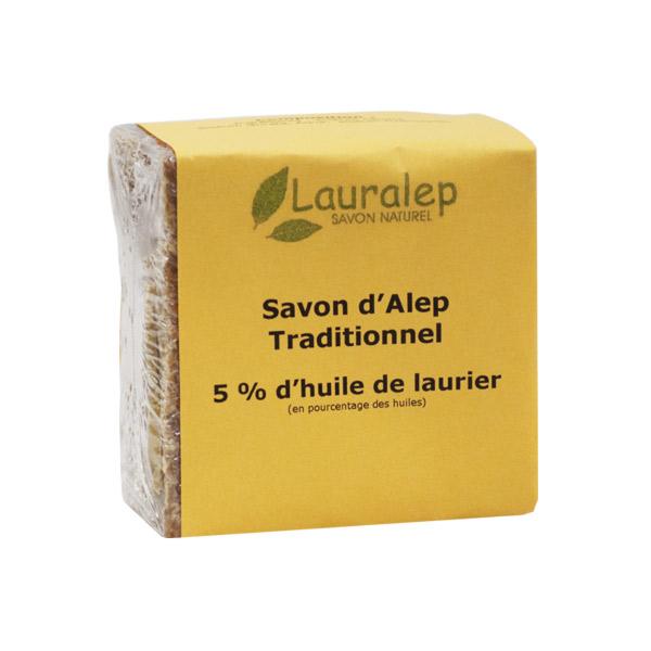 Savon d'Alep Traditionnel 5% d'Huile de Laurier 200g