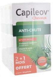 Capileov Cheveux Anti-Chute Lot de 3 x 30 Gélules - Lot 3 x 30 gélules