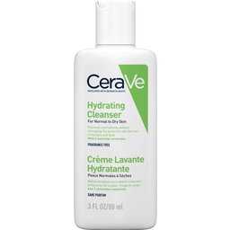 CeraVe Crème Lavante Hydratante Nettoyant Quotidien Corps et Visage Peau Normale à Sèche 88mL