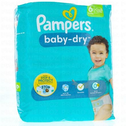 Baby dry 12h Taille 6 - 13à18kg x22 couches