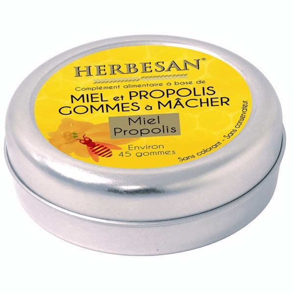 Gommes A La Propolis Goût Miel 45 gommes