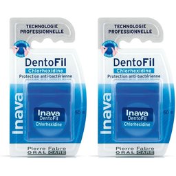 Inava DentoFil Chlorhexidine Fil dentaire ciré chlorhexidine