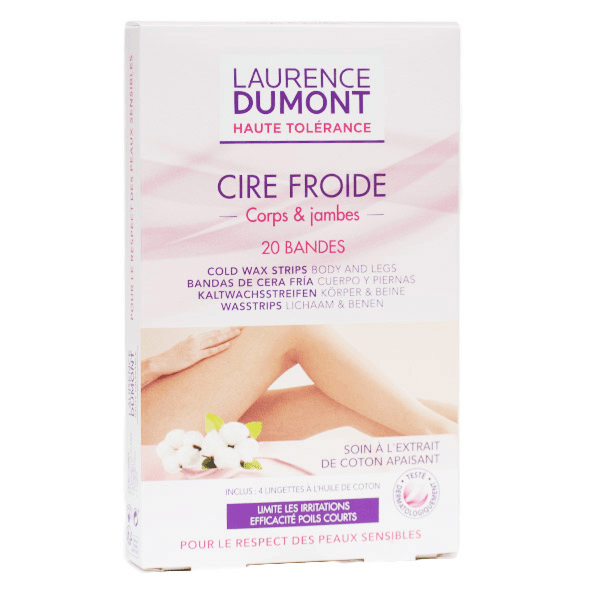 Haute Tolérance Cire Froide Jambes & Corps 20 Bandes