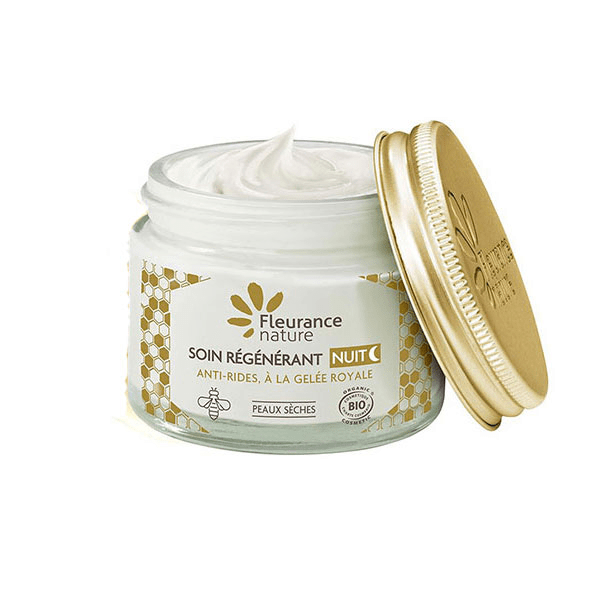 - Soin nuit régénérant à la gelée royale Bio - Pot 50 ml