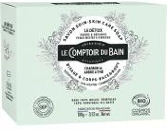 Savon Soin Visage Bio Détox Pour Les Peaux Mixtes à Grasses 100 g - Pain 100 g