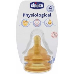 Chicco B Tétine Caoutchouc Normal 3 Orifices + 4 mois