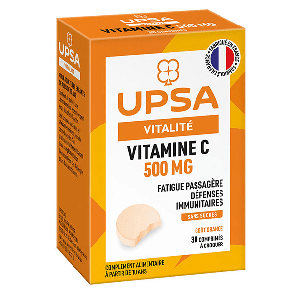 Vitamine C 500mg sans Sucres 30 comprimés à croquer