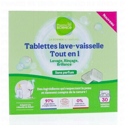 Tablettes lave-vaisselle Tout-en-1 x30