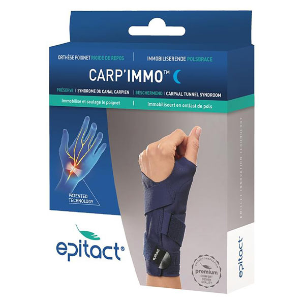 Carp' Immo Orthèse Rigide de Repos Canal Carpien Droite Taille S