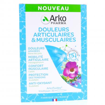 Arkofluides - Douleurs Articulaires & Musculaires x20 Ampoules