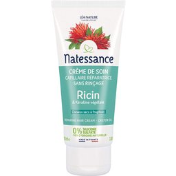 Crème Soin Sans Rinçage Ricin et Kératine Végétale Cheveux Abîmés