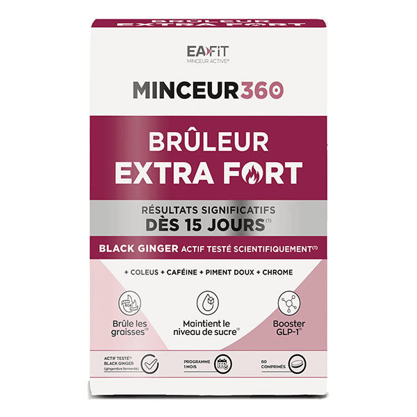 Eafit Minceur 360 Brûleur Extra Fort Booster GLP-1 Brûleur de graisses 1 mois