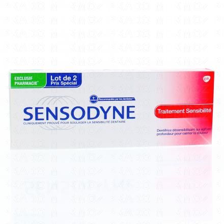 Dentifrice traitement sensibilité boîte de 2 tubes 75ml