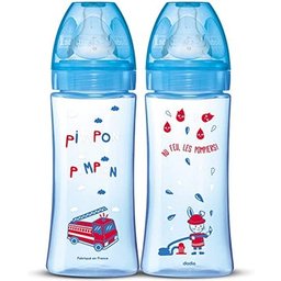 Biberons Anti-Colique +6m Bleu 2x330ml