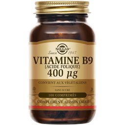 Vitamine B9 (Acide Folique) 400 µg - Maternité - Tissus maternels - 100 comprimés