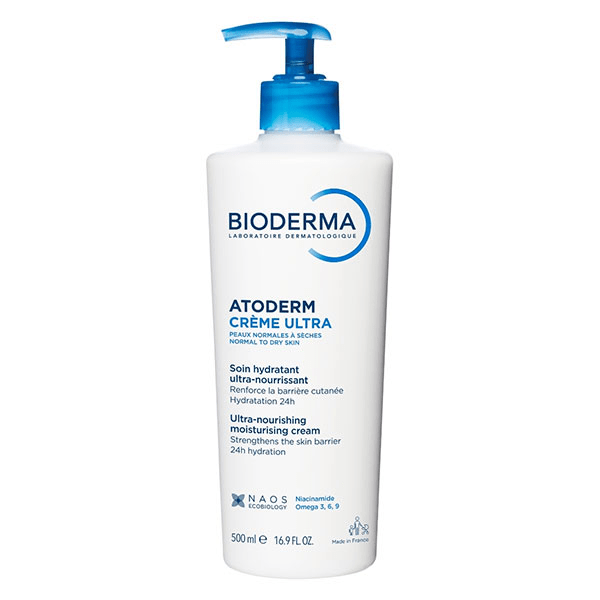 Atoderm Crème Ultra Nourrissante Non Parfumée Peaux Sèches 500ml
