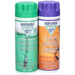 Nikwax® Tech Wash + TX.Direct Kit d'imprégnation pour vêtements fonctionnels