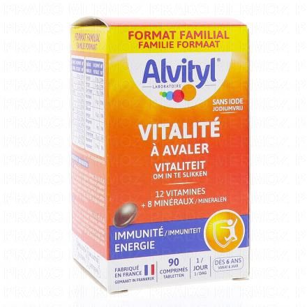 Vitalité - Comprimés vitamines et minéraux goût chocolat 90 comprimés