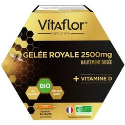 Gelée Royale 2500mg + Vitamine D 20x10ml