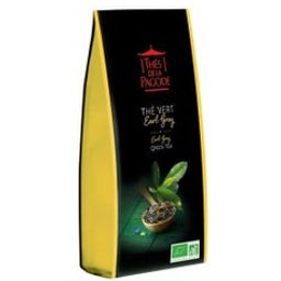 Thés de la Pagode Thé Vert Earl Grey Bio 100g
