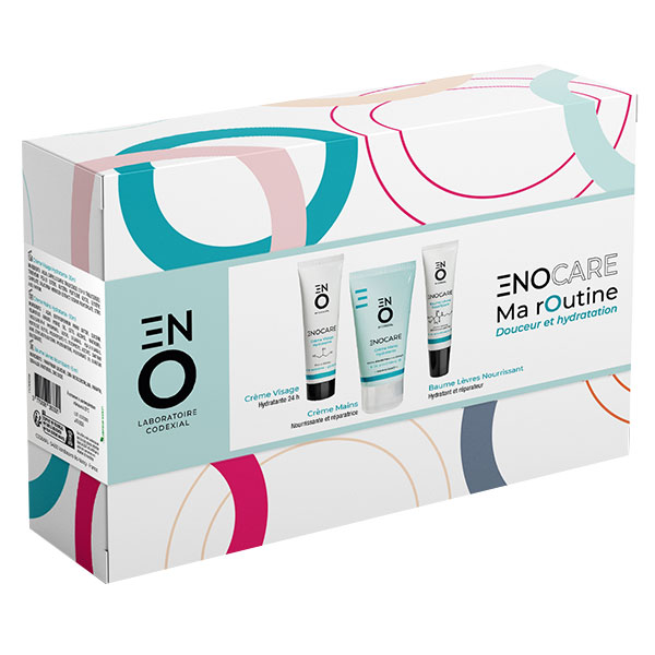 ENOCARE Crème Visage + Mains + Baume Lèvres Coffret