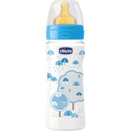 Biberon Wb Blue Latex Écoulement Rapide 4m 330ml 1ut