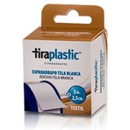 Sparadrap Tissu Blanc 5mx2,5cm 1ut
