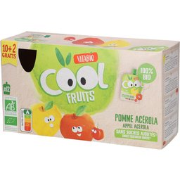 Cool Fruits - Gourdes de fruits Pomme Acérola Bio