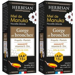 Herbesan Sirop Miel de Manuka Iaa15+ – Gorge & Bronches