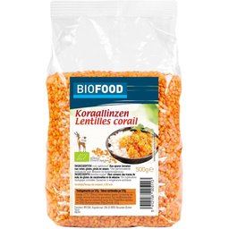 Lentilles corail bio