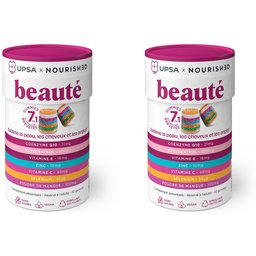 Gummies 7en1 UPSAxNourished Beauté des Ongles, Cheveux & Peau - Adulte - Complément Alimentaire Sans Sucres