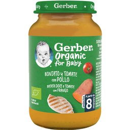 Organic Boniato y Tomate con Pollo 190g