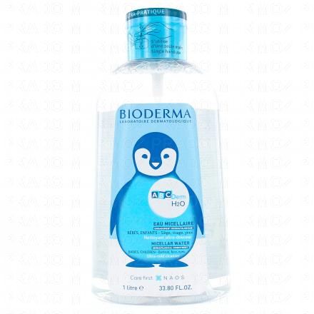 ABCDerm - H2O eau micellaire nettoyante bébé & enfant flacon pompe 1l