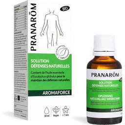 Pranarôm - Aromaforce - Solution Défenses Naturelles - Synergie Huiles Essentielles 100% Bio - Maintient L'Immunité* - 30ml