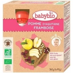 Pomme Pomme Framboise Bio 4x90 gr
