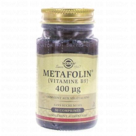 Metafolin (Vitamine B9) 400µg 50 comprimés