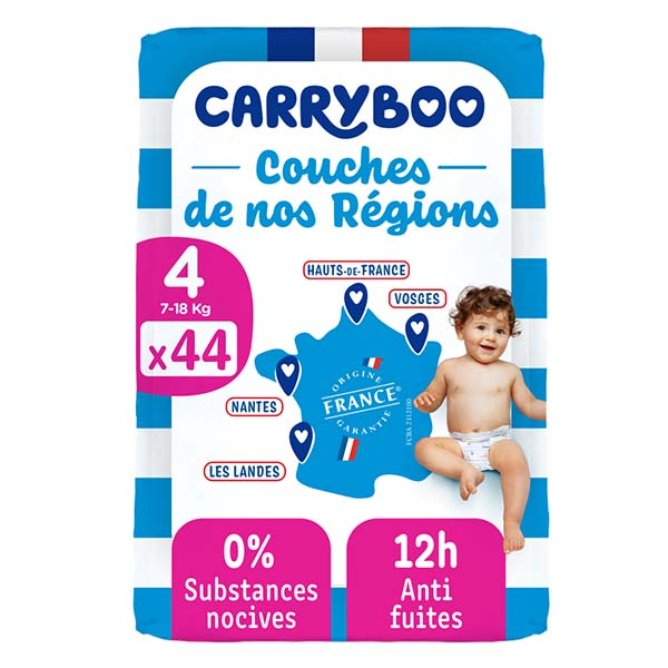 Couches de nos régions Taille 4 (7-18kg)