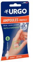 Ampoules Protect Pastille Surépaissie Orteil et Doigt 6 Pansements - Boîte 6 pansements gel