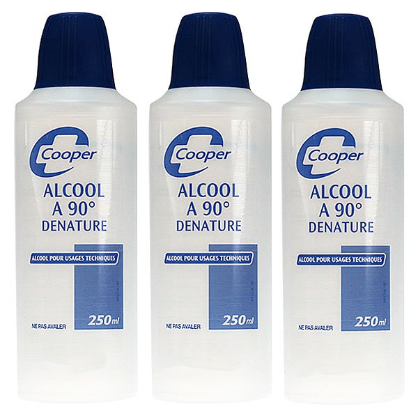 Alcool Dénaturé Lot de 3 x 250ml