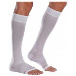 Venoflex 2 Clinic Bas Compression Blanc Long T3 1unité
