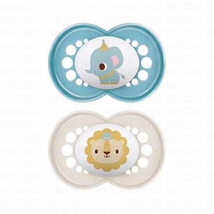 Original Animaux - 2 Sucettes +6 Mois Ref 27