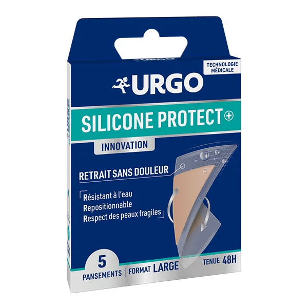 Silicone Protect+ Boite de 5 pansements Large