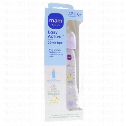 Easy Active - Biberon 2ème âge 330ml lilas