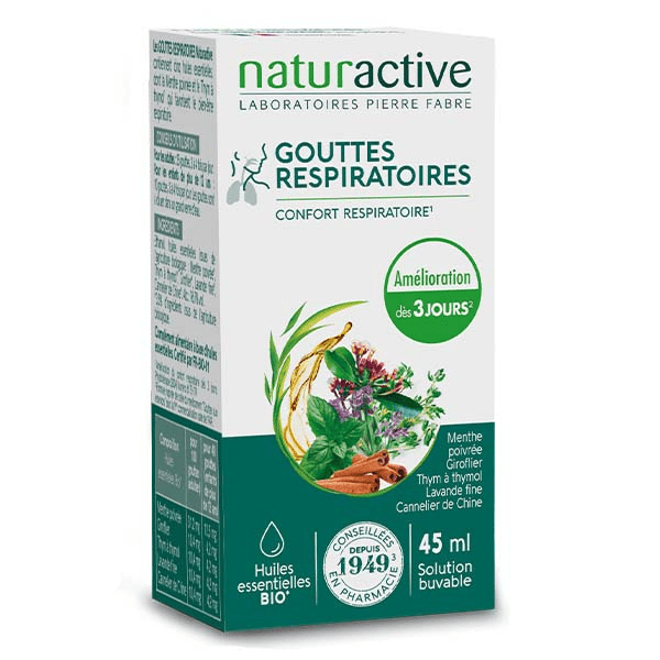 Gouttes Respiratoires aux Essences 45ml