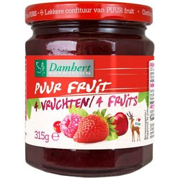 Confiture 4 fruits 100 % Sans Sucre