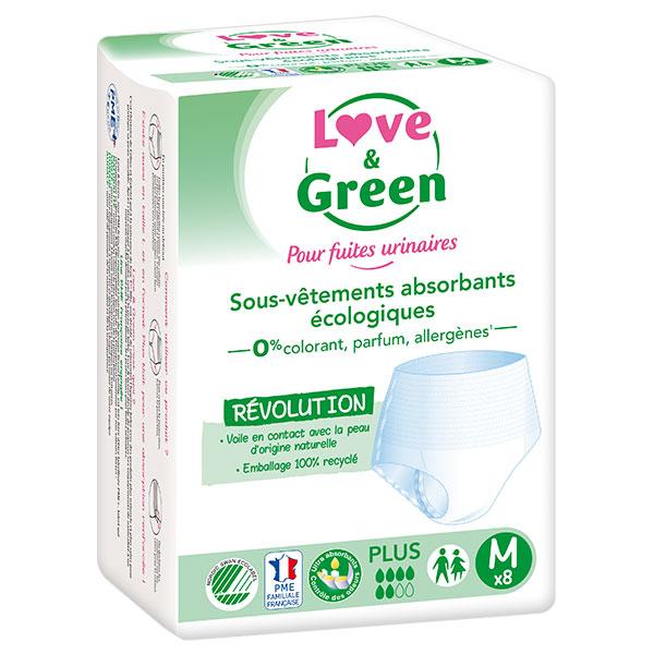 Sous-vêtements absorbants adulte hypo et écologiques Plus Taille M x8